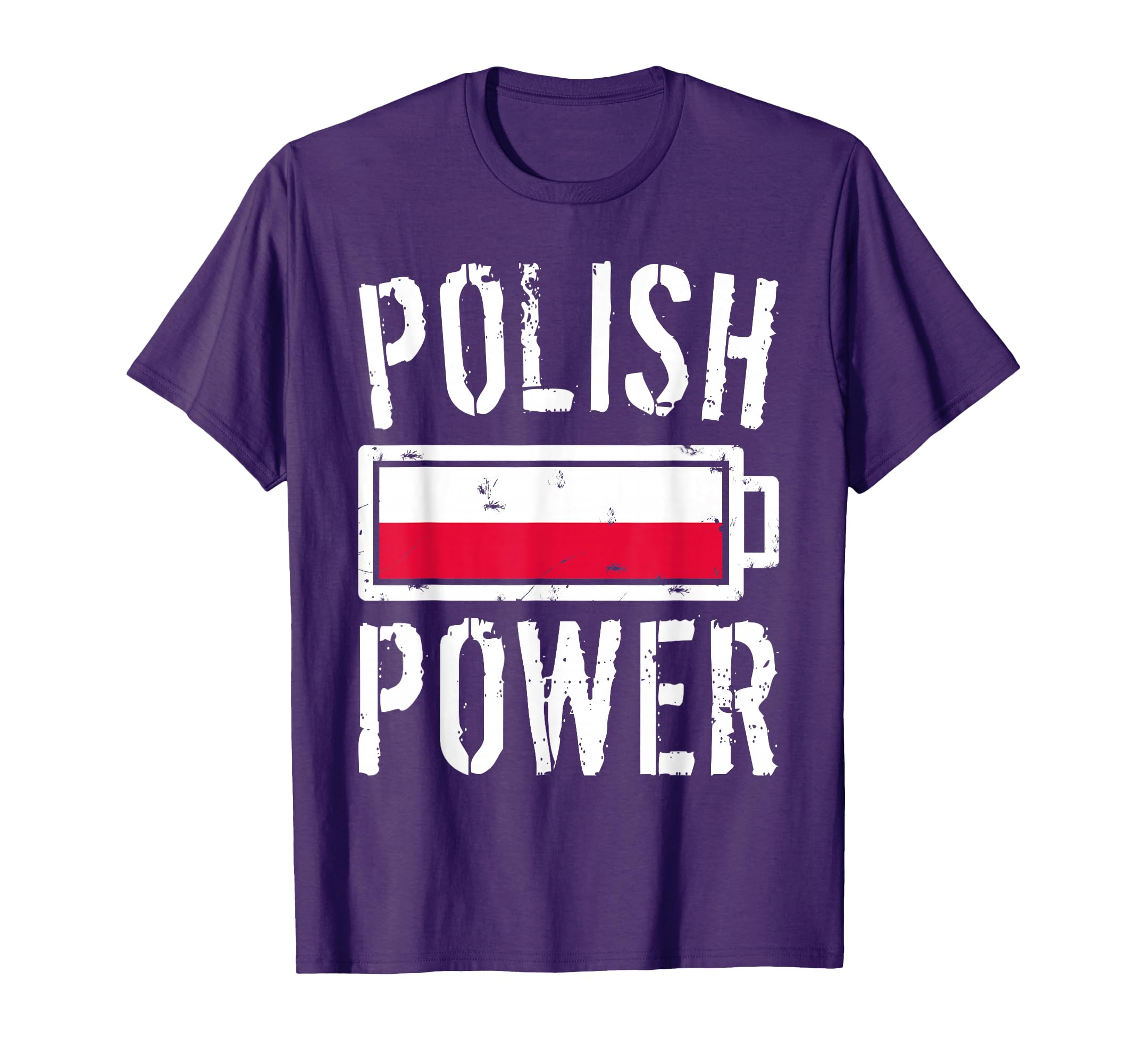 Poland Flag Polish Power Battery T-Shirt - Custom Art Print for Adults - T-Shirt, Sweatshirt, Hoodie