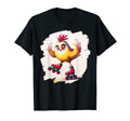 Funny Chicken Roller Skates Farm T-Shirt - Fun Novelty Design Men Women - T-Shirt, Sweatshirt, Hoodie
