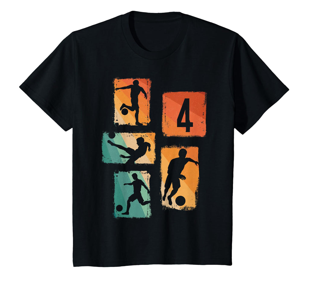 4Th Birthday Soccer Player T-Shirt - Fun Novelty Design for Adults - T-Shirt, Sweatshirt, Hoodie