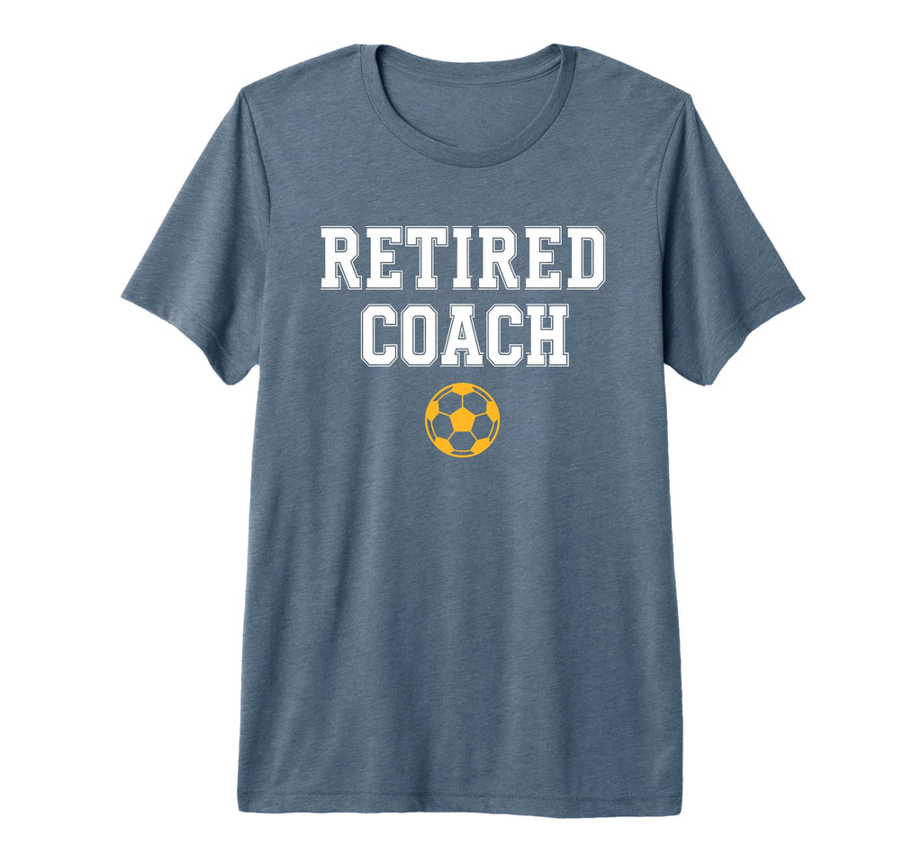 Retired Coach Soccer Team Mentor T-Shirt - Casual Everyday Wear for Adults - T-Shirt, Sweatshirt, Hoodie