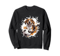 Beagle Dog Playing Soccer Funny Sweatshirt - Minimalist Print Men Women - T-Shirt, Sweatshirt, Hoodie
