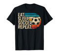 Eat Sleep Soccer Repet Goalie Player T-Shirt - Trendy Graphic for Adults - T-Shirt, Sweatshirt, Hoodie