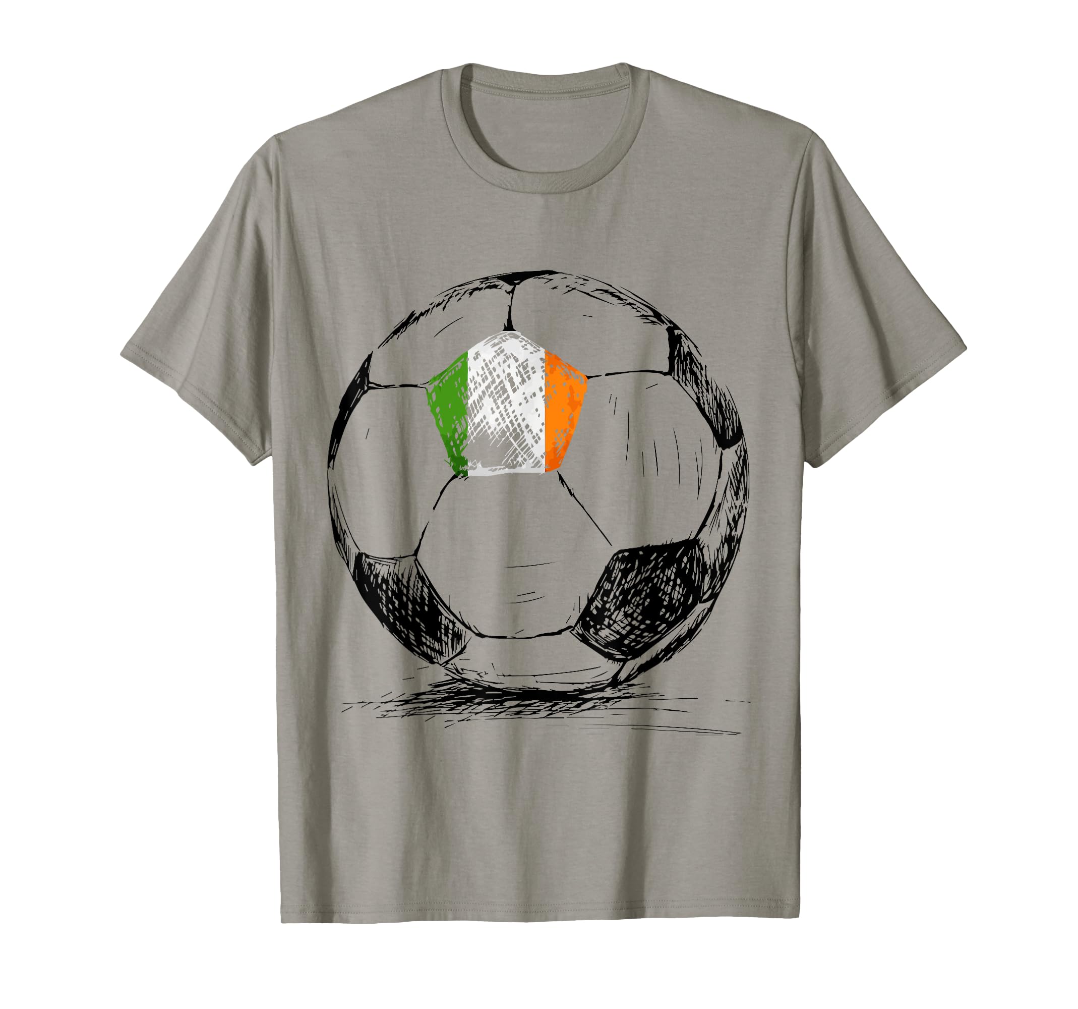 Ireland Irish Eire Flag Soccer Ball T-Shirt - Aesthetic Graphic for Adults - T-Shirt, Sweatshirt, Hoodie
