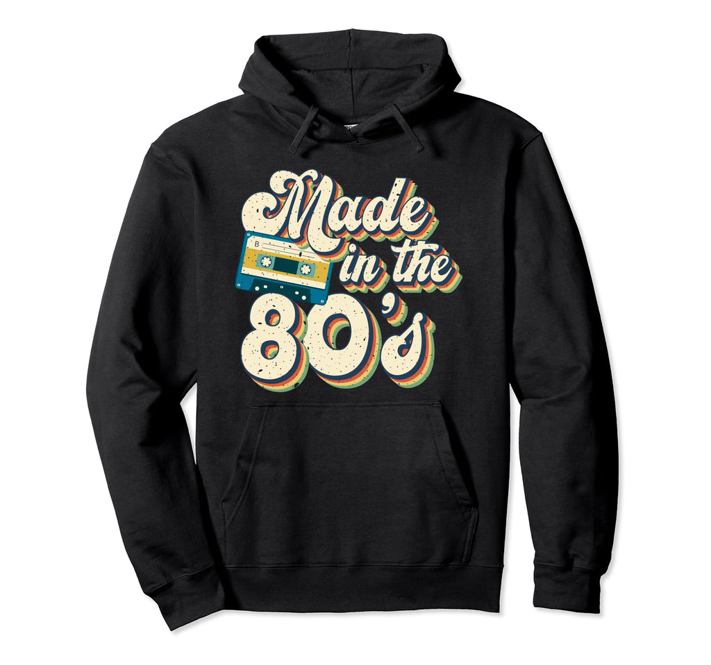 80S Eighties Cassette Tape Boombox Hoodie - Unique Graphic for Adults - T-Shirt, Sweatshirt, Hoodie