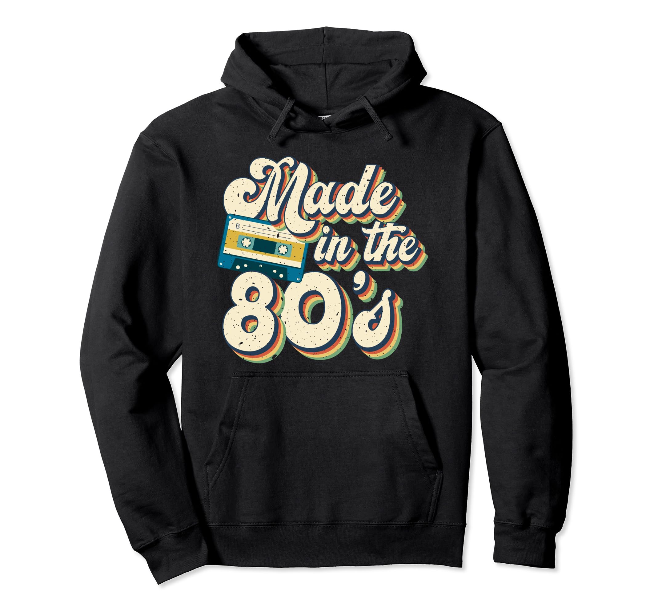 80S Eighties Cassette Tape Boombox Hoodie - Unique Graphic for Adults - T-Shirt, Sweatshirt, Hoodie