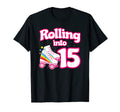 Skate Party 15Th Birthday Roller Skating T-Shirt - Unique Graphic Unisex - T-Shirt, Sweatshirt, Hoodie