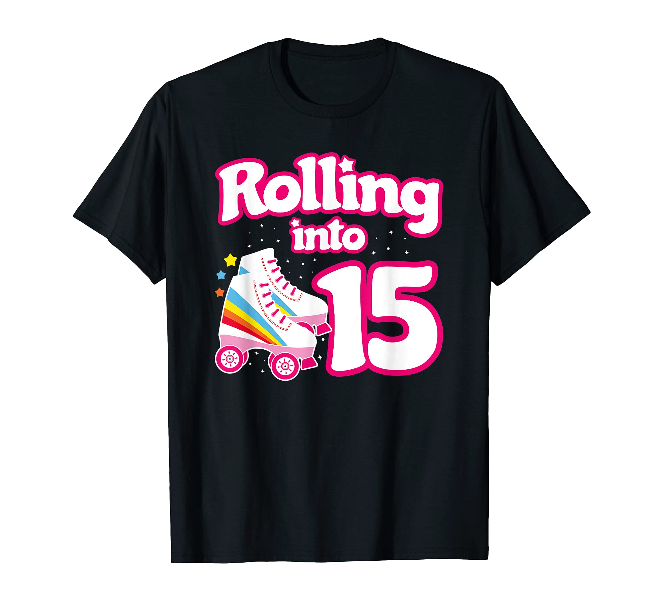 Skate Party 15Th Birthday Roller Skating T-Shirt - Unique Graphic Unisex - T-Shirt, Sweatshirt, Hoodie