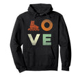 Word Love Rollerskates Skating Hoodie - Aesthetic Graphic for Adults - T-Shirt, Sweatshirt, Hoodie