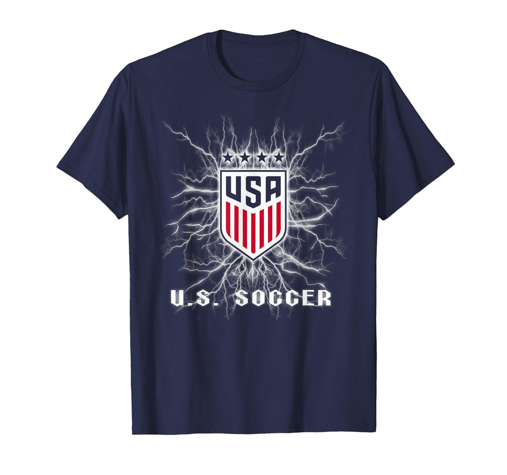 U S Soccer Electricity Uswnt Womens T-Shirt - Custom Art Print for Adults - T-Shirt, Sweatshirt, Hoodie