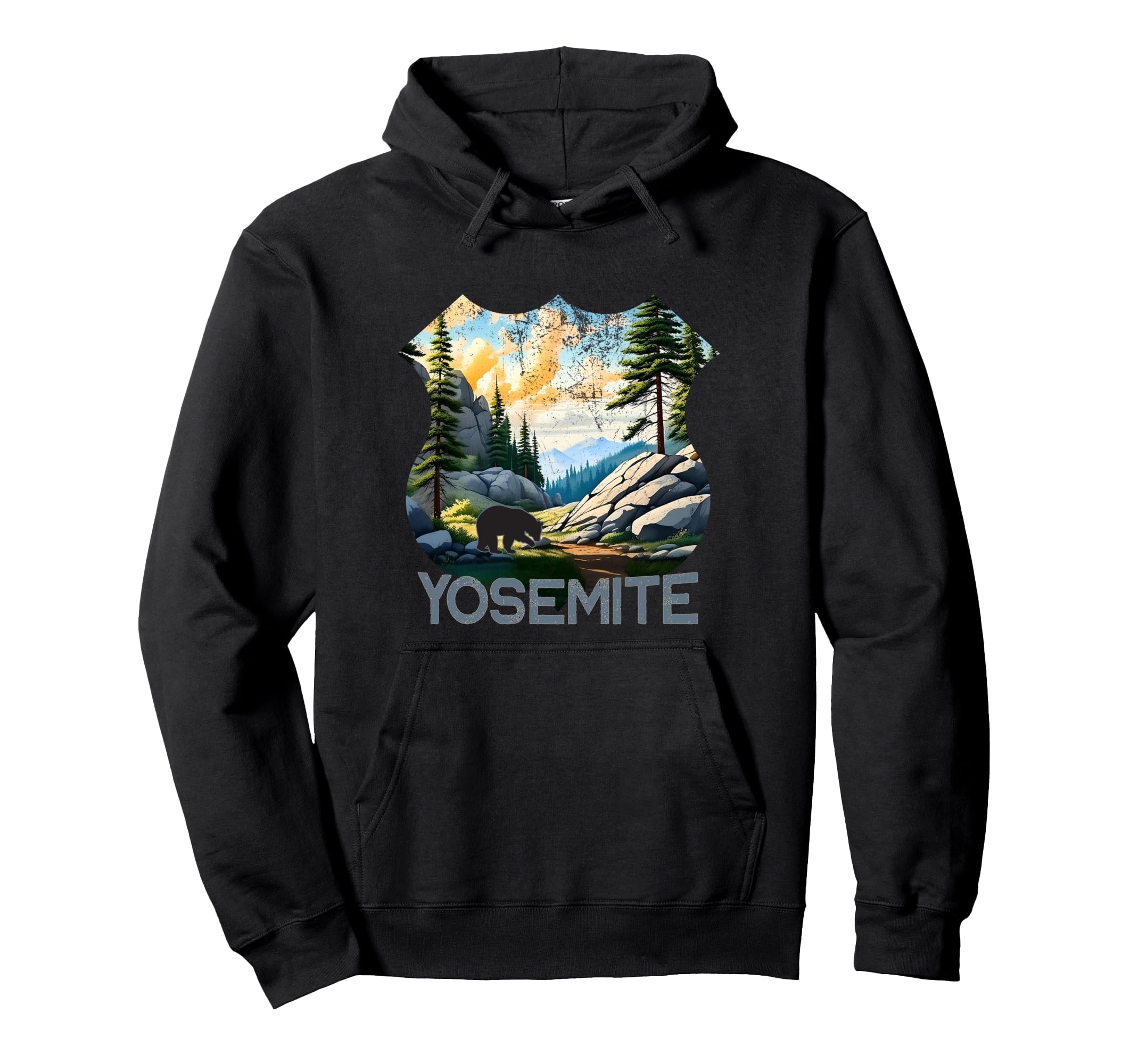 Yosemite California National Park Hoodie - Unique Graphic for Adults - T-Shirt, Sweatshirt, Hoodie
