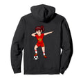Dabbing Soccer Montenegro Jersey Hoodie - Unique Graphic for Adults - T-Shirt, Sweatshirt, Hoodie