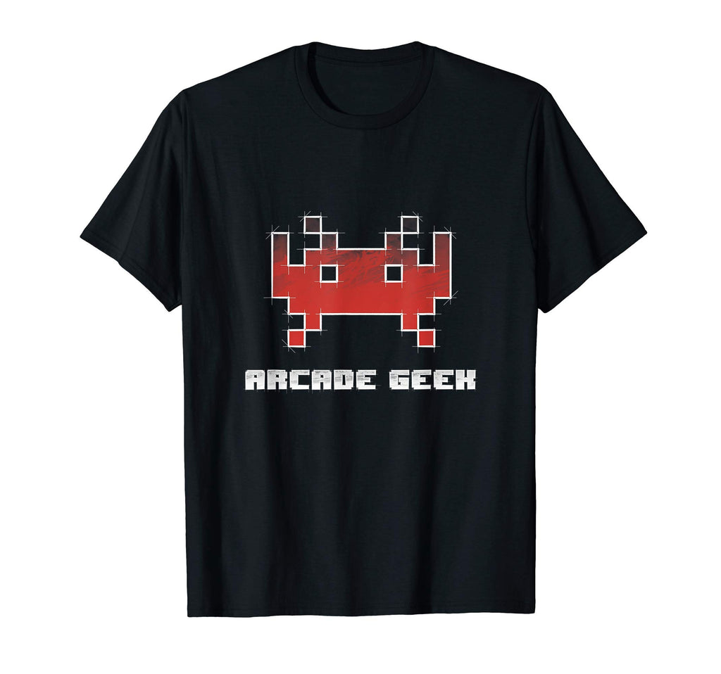 Arcade Geek Gamer Gaming 80S Pixels T-Shirt - Novelty Apparel for Adults - T-Shirt, Sweatshirt, Hoodie