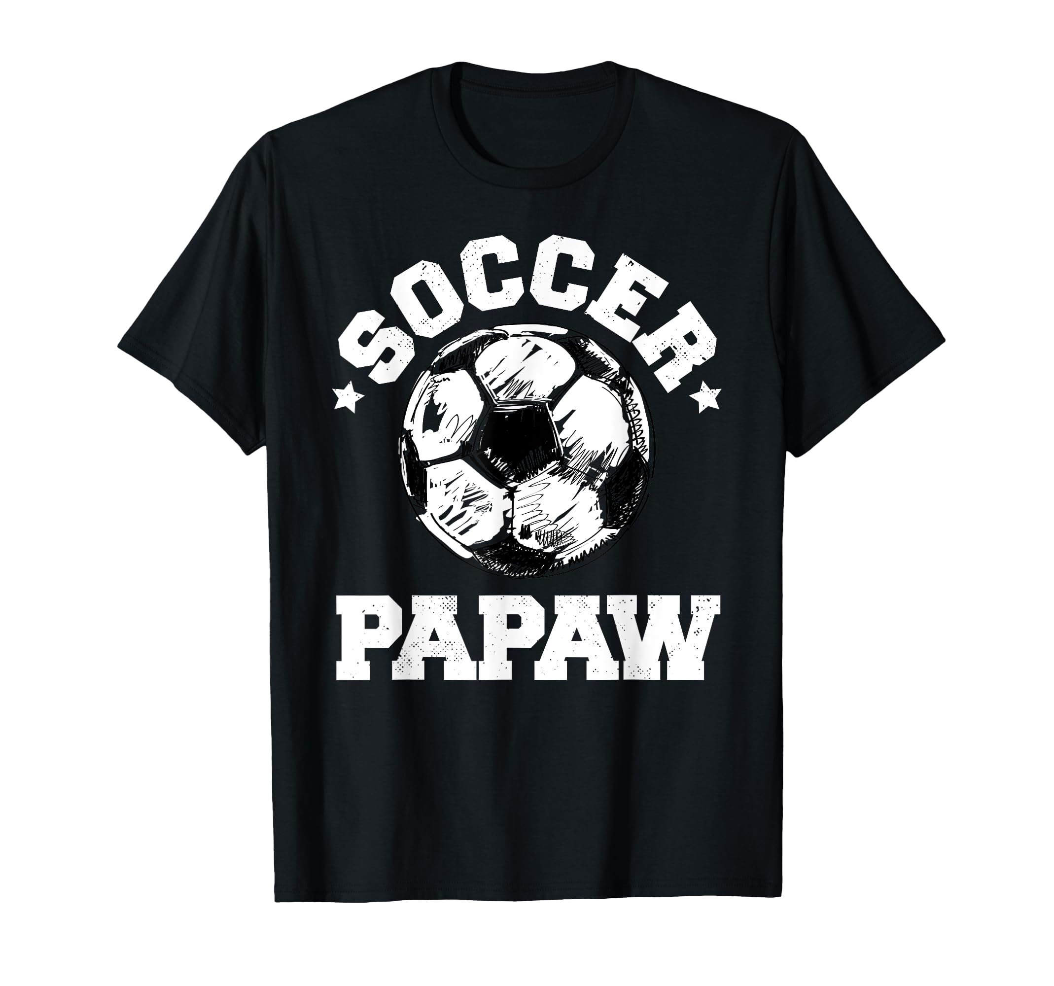 Soccer Papaw Soccer Ball Distressed Funny T-Shirt - Unique Graphic Unisex - T-Shirt, Sweatshirt, Hoodie