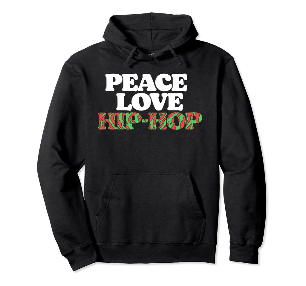 Peace Love Hip Hop Old School Rap 80S Hoodie - Aesthetic Graphic for Adults - T-Shirt, Sweatshirt, Hoodie