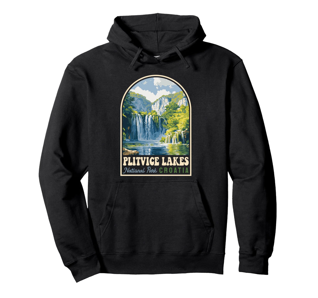 Plitvice Lakes National Park Croatia Hoodie - Aesthetic Graphic Unisex - T-Shirt, Sweatshirt, Hoodie