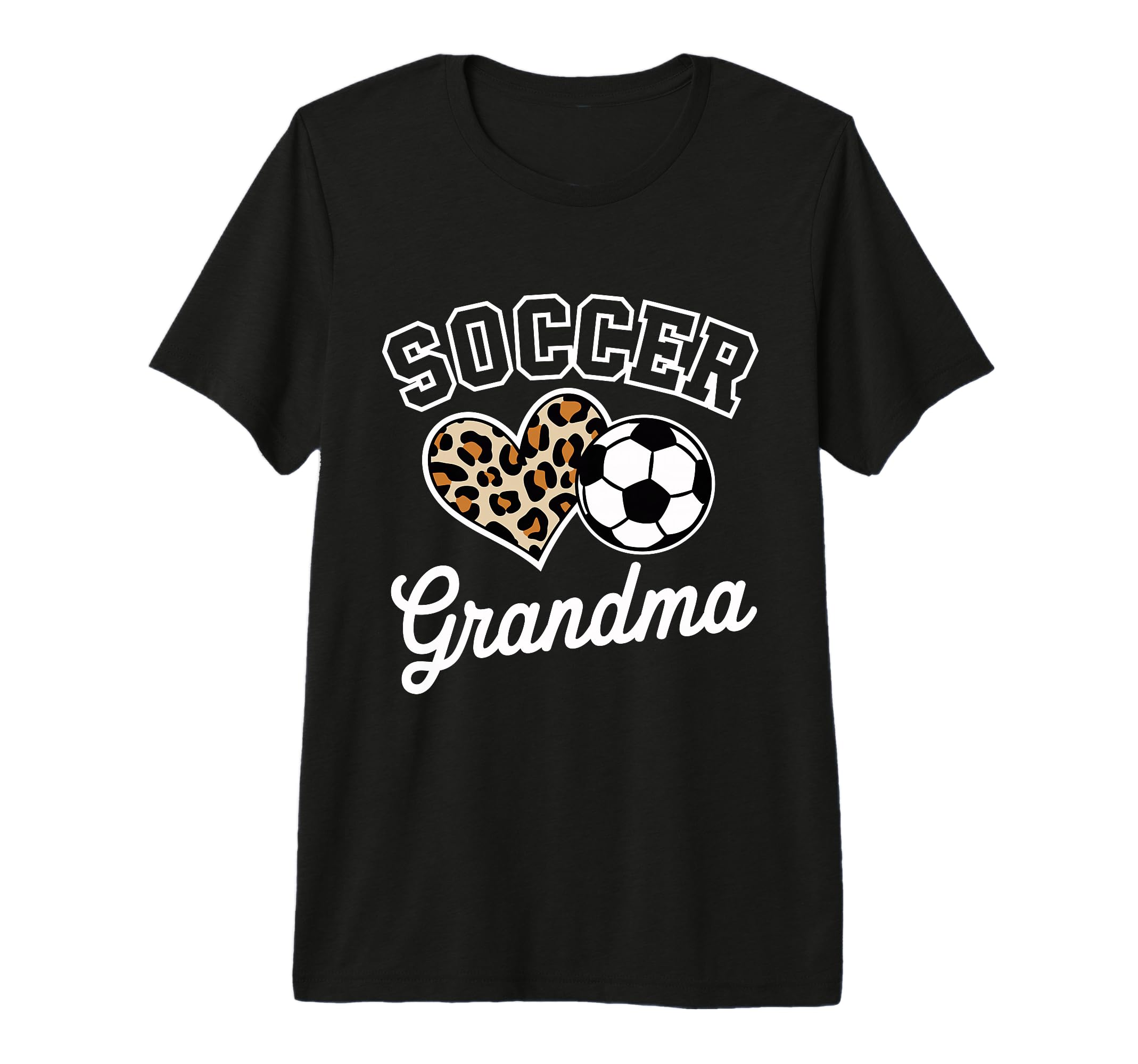 Soccer Grandma Funny Leopard Heart Proud T-Shirt - Streetwear Style Unisex - T-Shirt, Sweatshirt, Hoodie