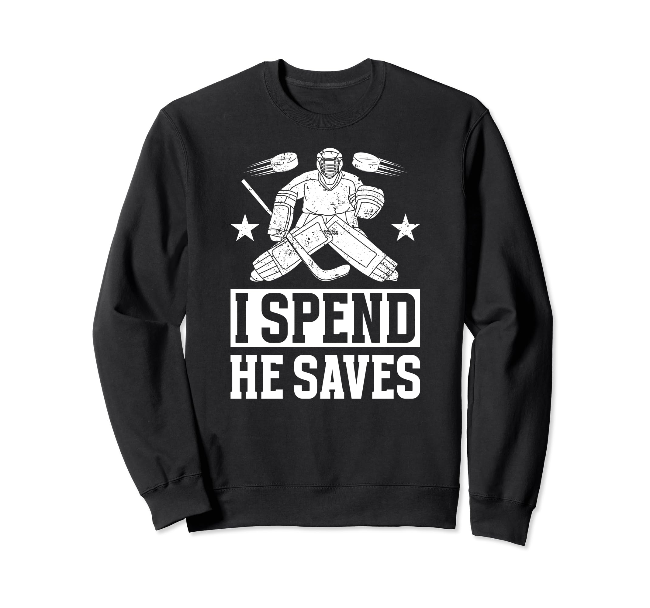 He Saves Hockey Goalkeeper Mom Ice Sweatshirt - Custom Art Print Unisex - T-Shirt, Sweatshirt, Hoodie