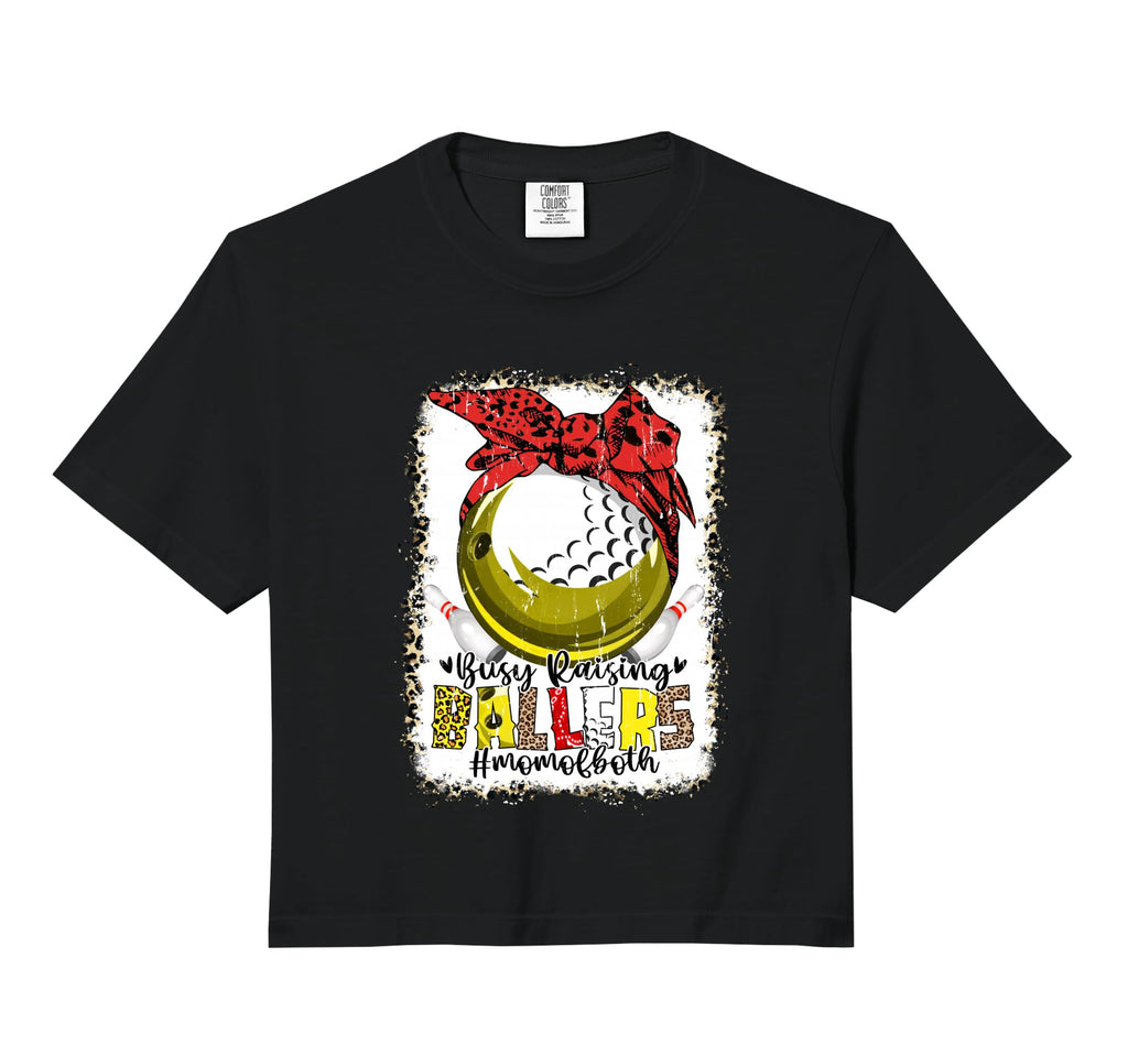 Mom Both Bowling Golf Busy Raising Hoodie - Streetwear Style for Adults - T-Shirt, Sweatshirt, Hoodie