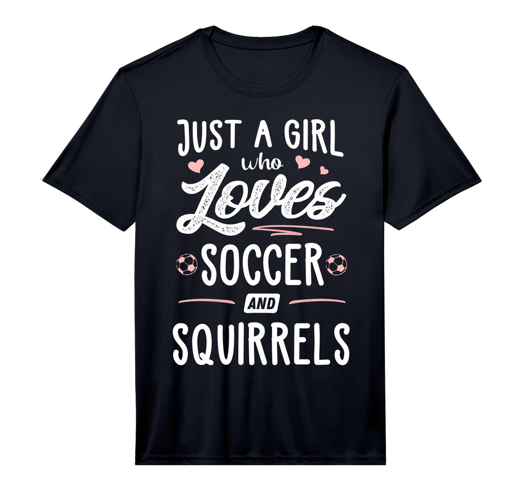Just Who Loves Soccer And Squirrels Gift T-Shirt - Minimalist Print Unisex - T-Shirt, Sweatshirt, Hoodie