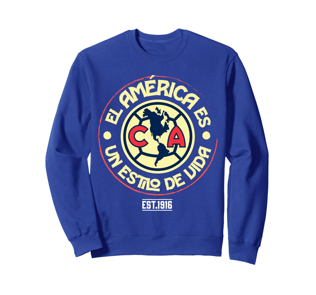 Club America Soccer Is Way Life Sweatshirt - Fun Novelty Design for Adults - T-Shirt, Sweatshirt, Hoodie