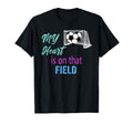 Soccer Mom Mama Heart Is That Field T-Shirt - Graphic Print for Adults - T-Shirt, Sweatshirt, Hoodie