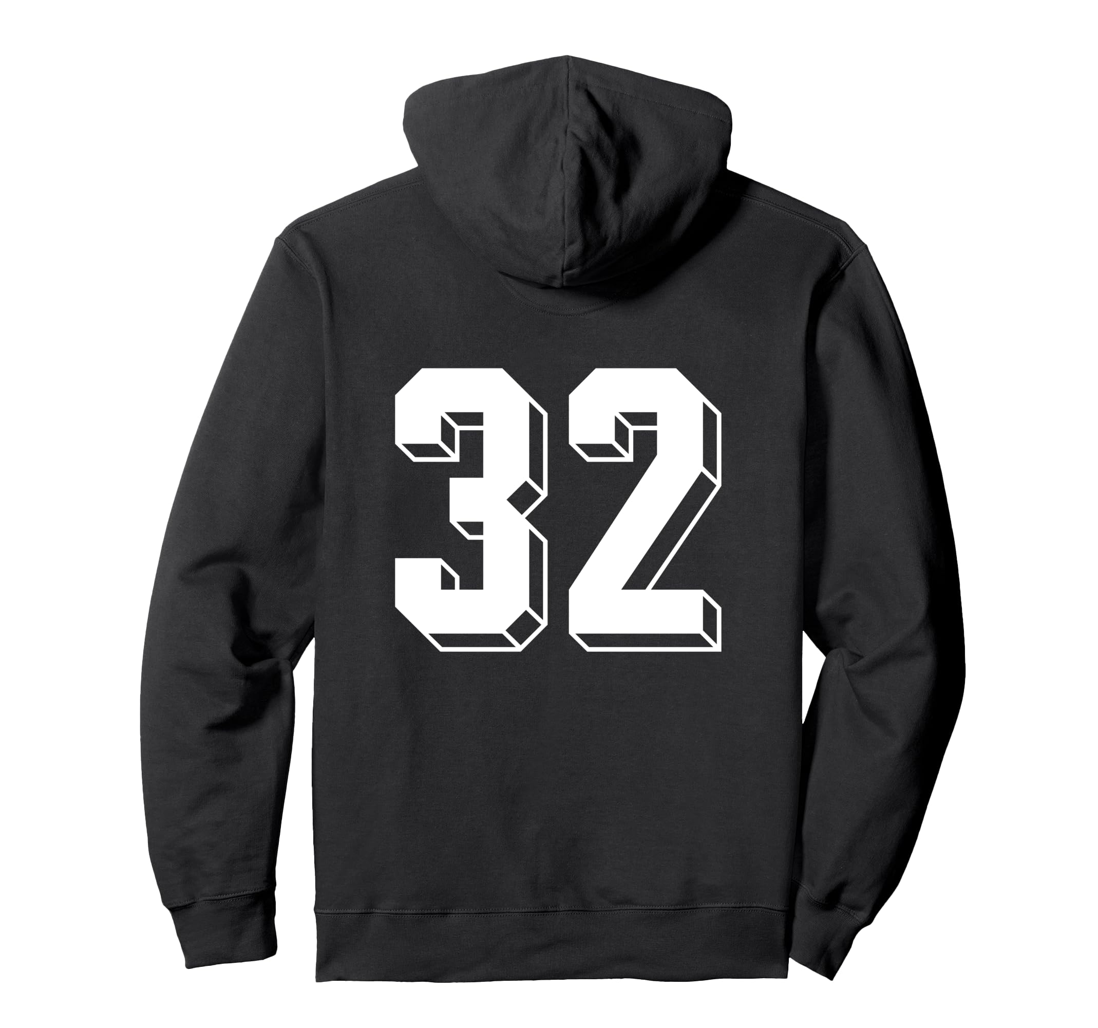 Number 32 Backside 80S 90S Team Jersey Hoodie - Unique Graphic Unisex - T-Shirt, Sweatshirt, Hoodie