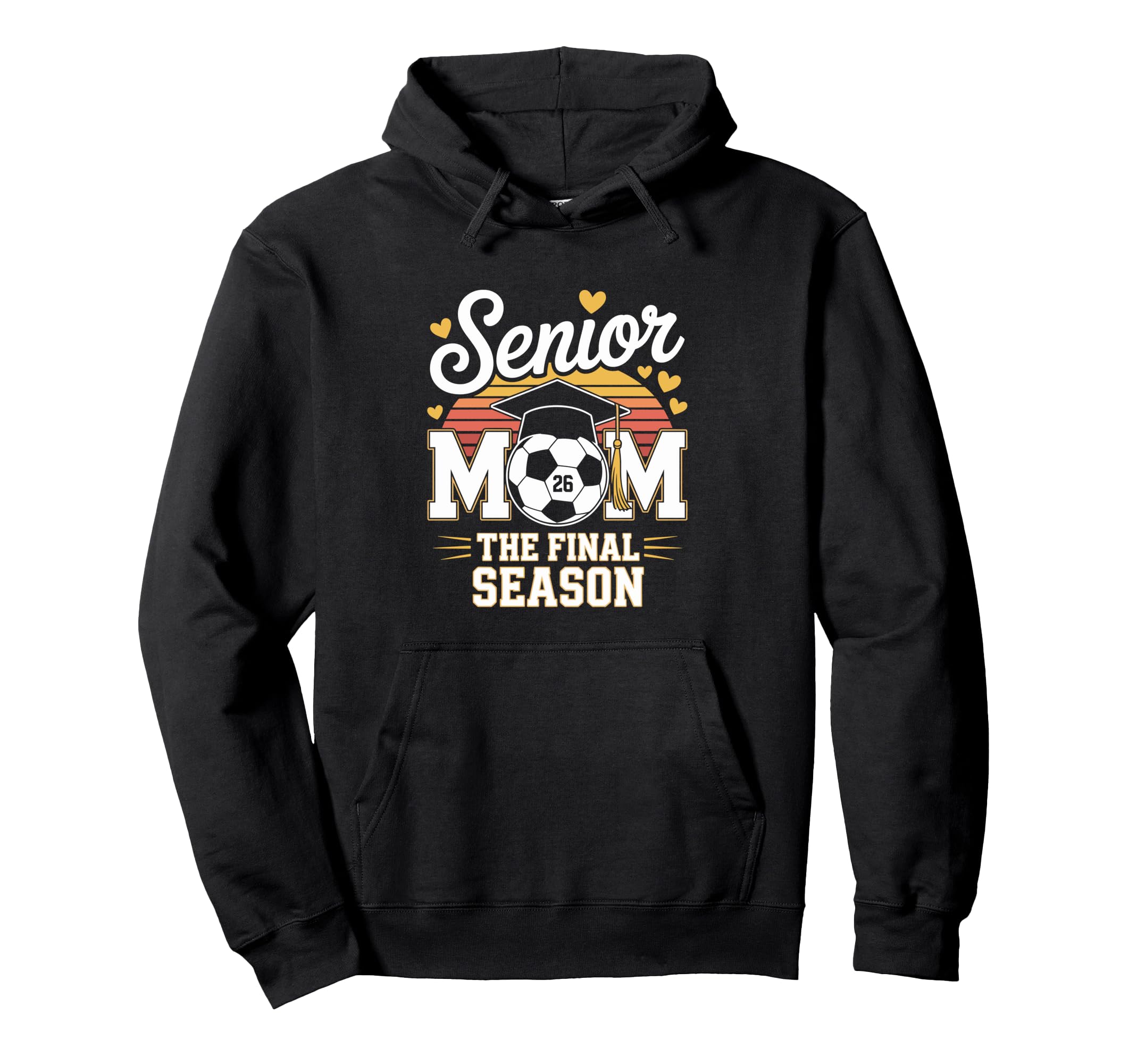 Senior Soccer Mom Class 2026 Hoodie - Custom Art Print Unisex - T-Shirt, Sweatshirt, Hoodie