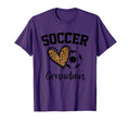 Soccer Grandma Leopard Heart Funny T-Shirt - Novelty Apparel Unisex - T-Shirt, Sweatshirt, Hoodie