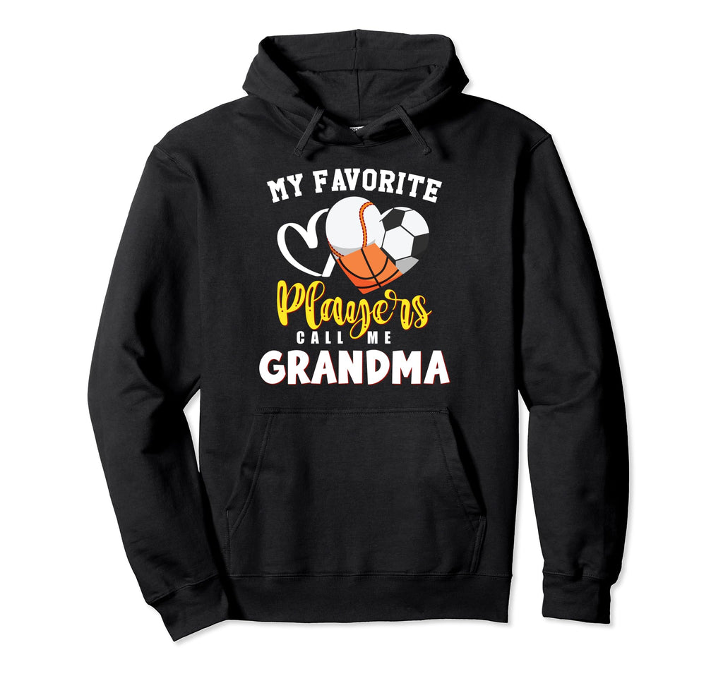 Grandma My Favorite Baseball Soccer Hoodie - Graphic Print Unisex - T-Shirt, Sweatshirt, Hoodie