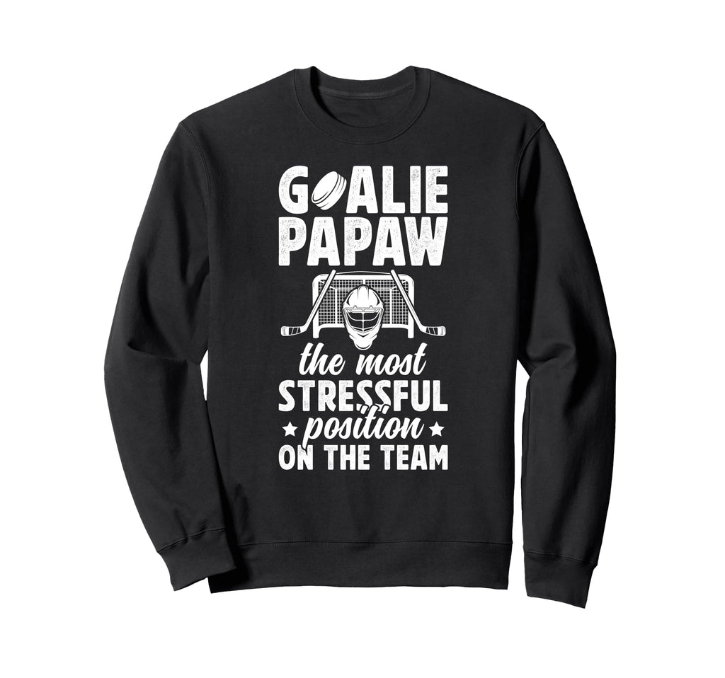 Funny Hockey Goalie Papaw Ice Sweatshirt - Minimalist Print for Adults - T-Shirt, Sweatshirt, Hoodie