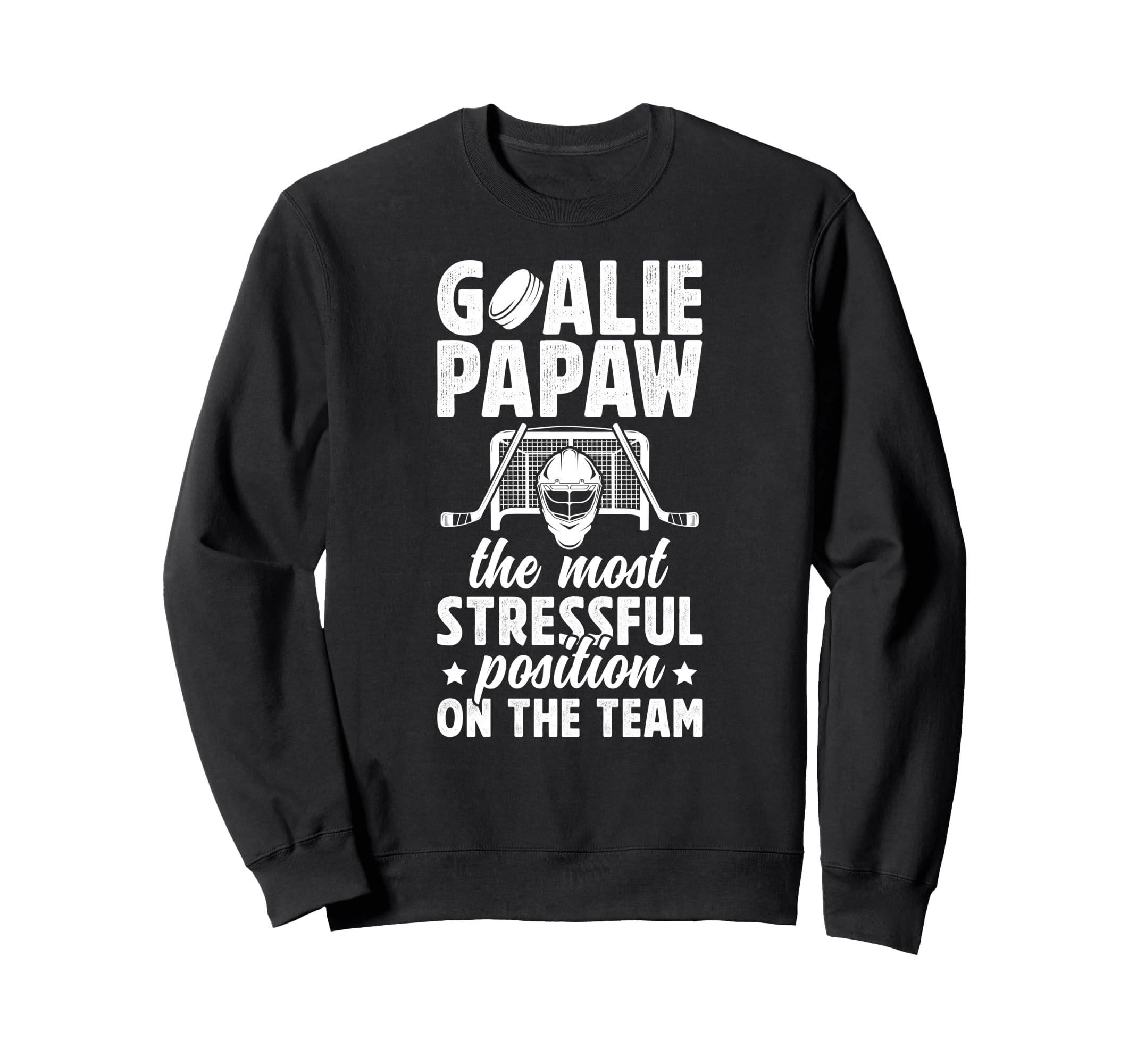 Funny Hockey Goalie Papaw Ice Sweatshirt - Minimalist Print for Adults - T-Shirt, Sweatshirt, Hoodie