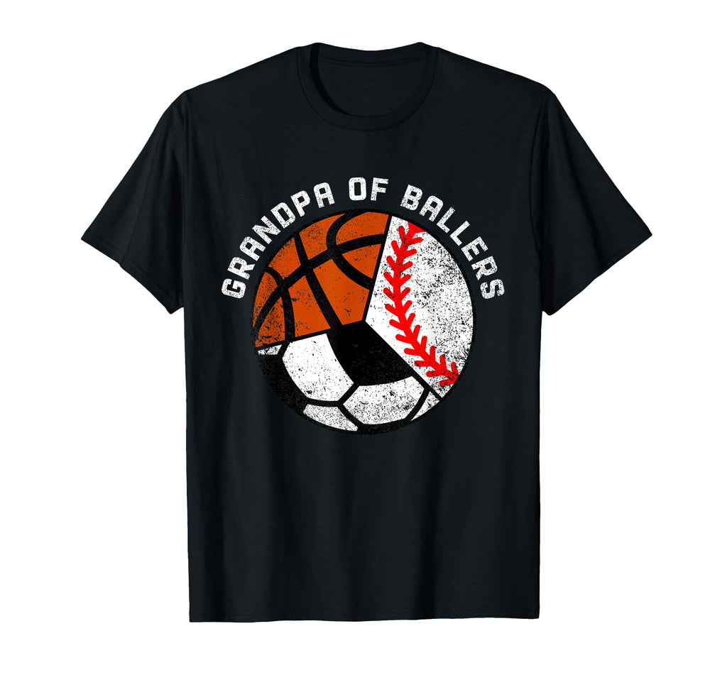 Grandpa Ballers Funny Baseball T-Shirt - Aesthetic Graphic for Adults - T-Shirt, Sweatshirt, Hoodie