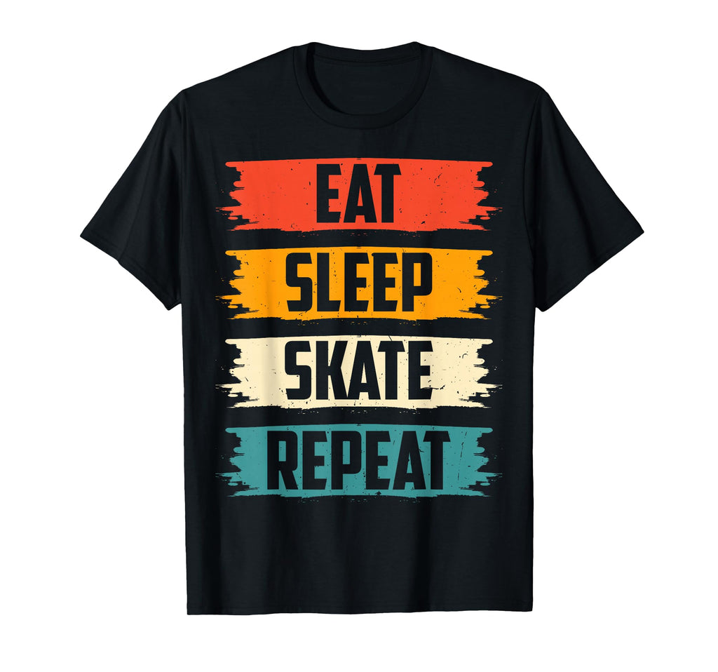 Eat Sleep Skate Repeat Roller Skating T-Shirt - Trendy Graphic Unisex - T-Shirt, Sweatshirt, Hoodie