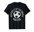 District Columbia Soccer Distressed 90S T-Shirt - Trendy Graphic Unisex - T-Shirt, Sweatshirt, Hoodie
