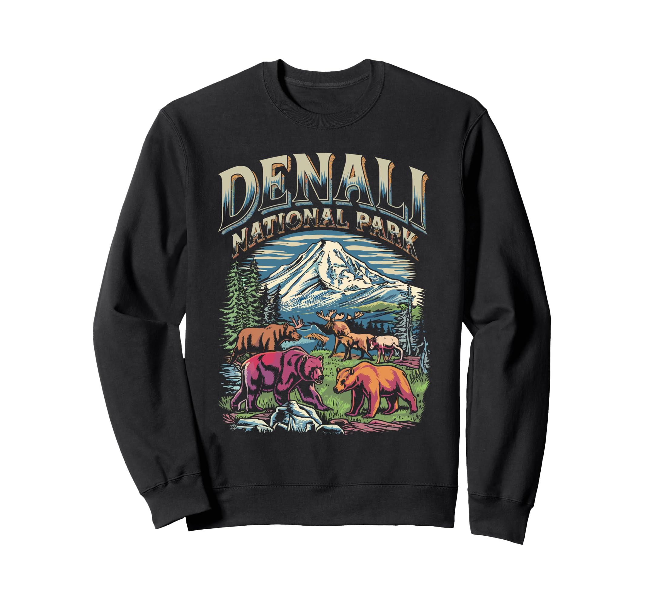 Denali National Park Sweatshirt - Unique Graphic for Adults - T-Shirt, Sweatshirt, Hoodie