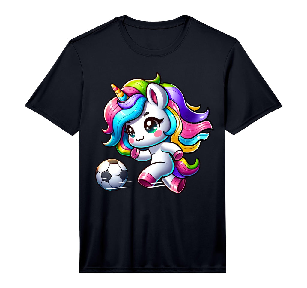 Soccer Player Unicorn Performance T-Shirt - Graphic Print Men Women - T-Shirt, Sweatshirt, Hoodie