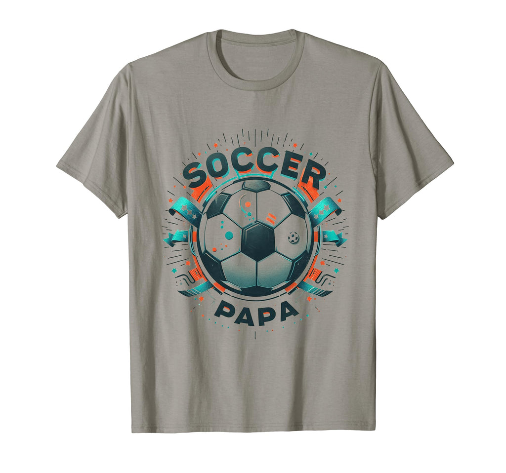 Soccer Papa Family Matching Dad T-Shirt - Casual Everyday Wear for Adults - T-Shirt, Sweatshirt, Hoodie