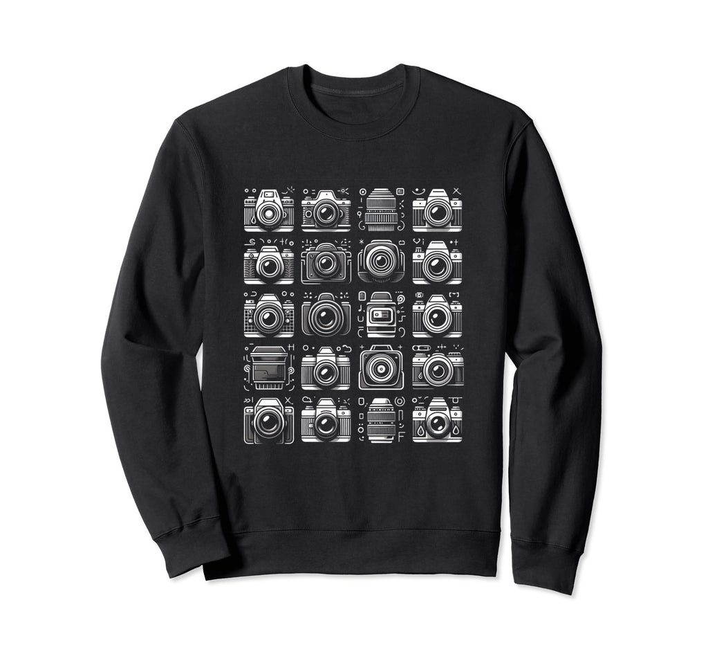 Funny Camera Sweatshirt - Custom Art Print for Adults - T-Shirt, Sweatshirt, Hoodie