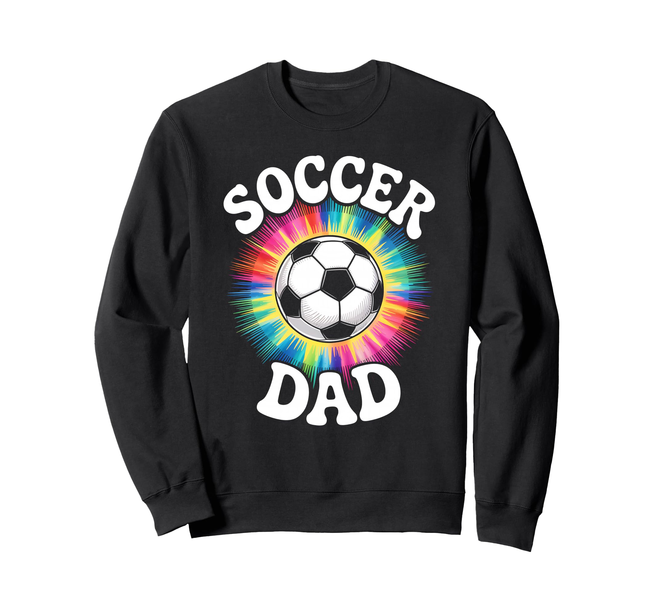 Soccer Dad Tie Dye Spirit Family Sweatshirt - Graphic Print for Adults - T-Shirt, Sweatshirt, Hoodie