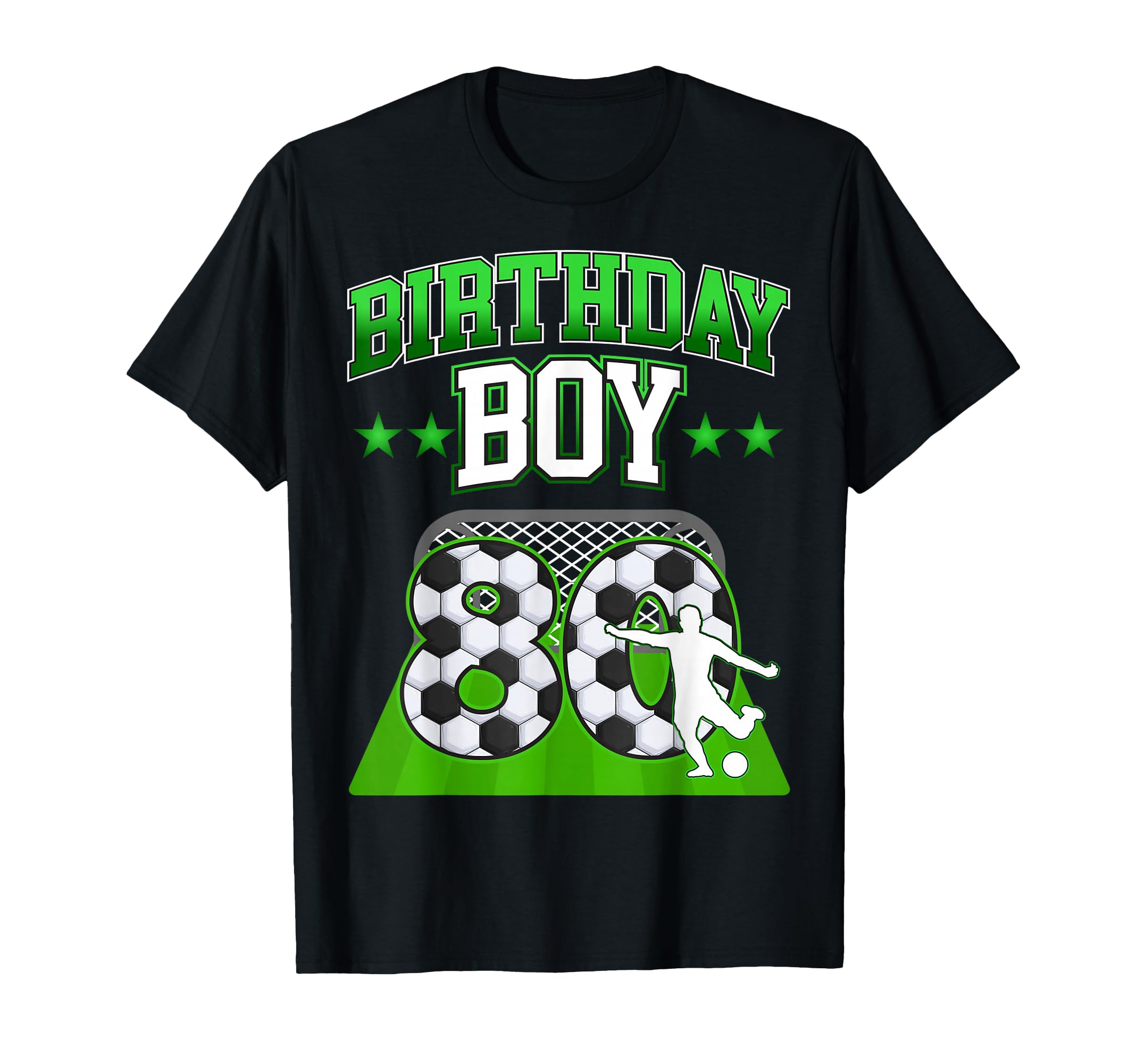 Soccer Themed Birthday Outfit 80 Year Old T-Shirt - Trendy Graphic Unisex - T-Shirt, Sweatshirt, Hoodie