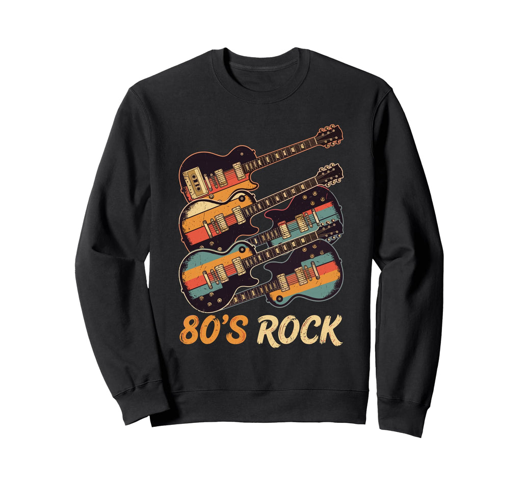 80S Rock Guitar Cassette Tape Music Sweatshirt - Trendy Graphic for Adults - T-Shirt, Sweatshirt, Hoodie