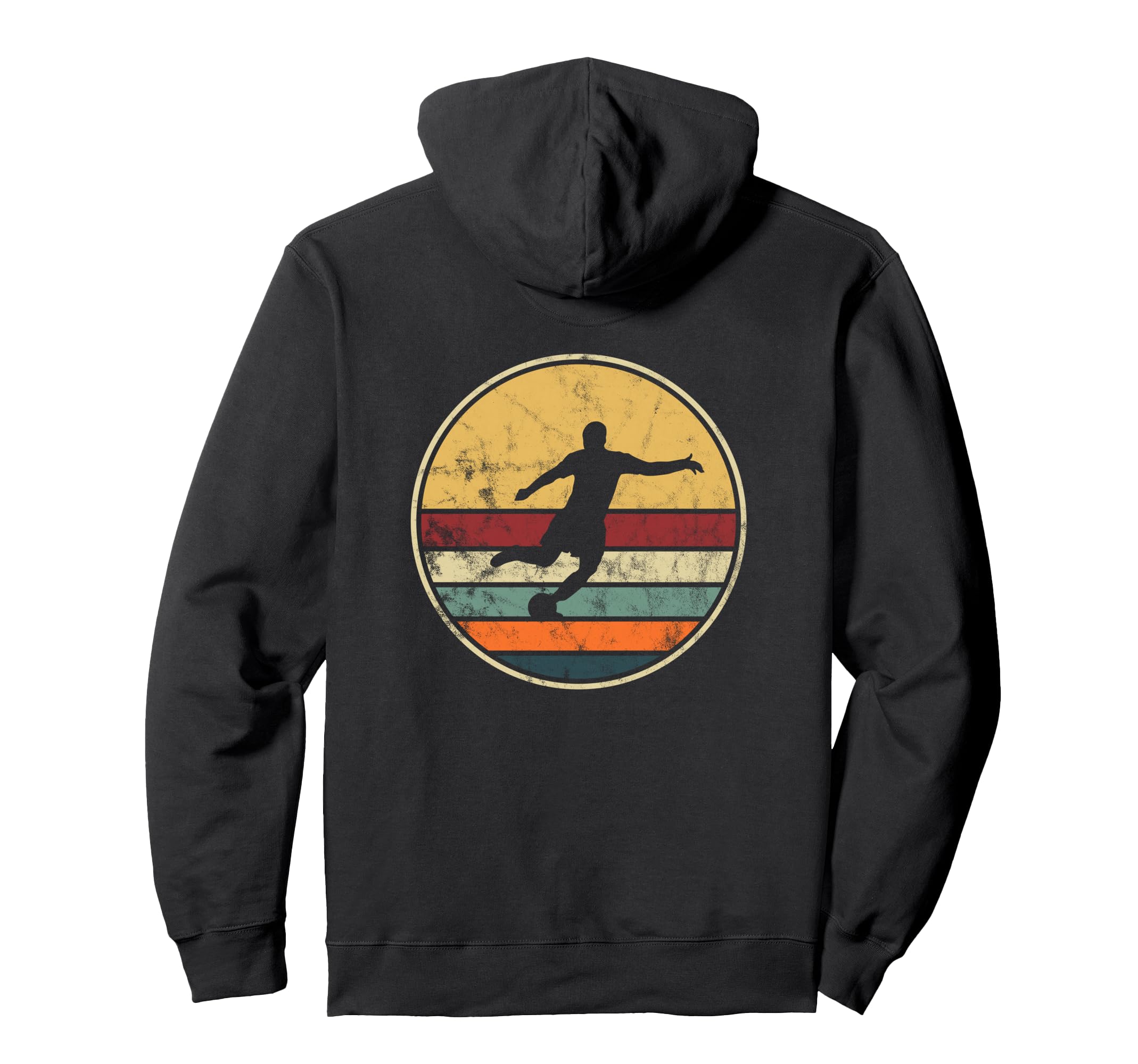Soccer Player Distressed Football Hoodie - Custom Art Print Men Women - T-Shirt, Sweatshirt, Hoodie