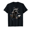 Raccoon Soccer T-Shirt - Fun Novelty Design for Adults - T-Shirt, Sweatshirt, Hoodie