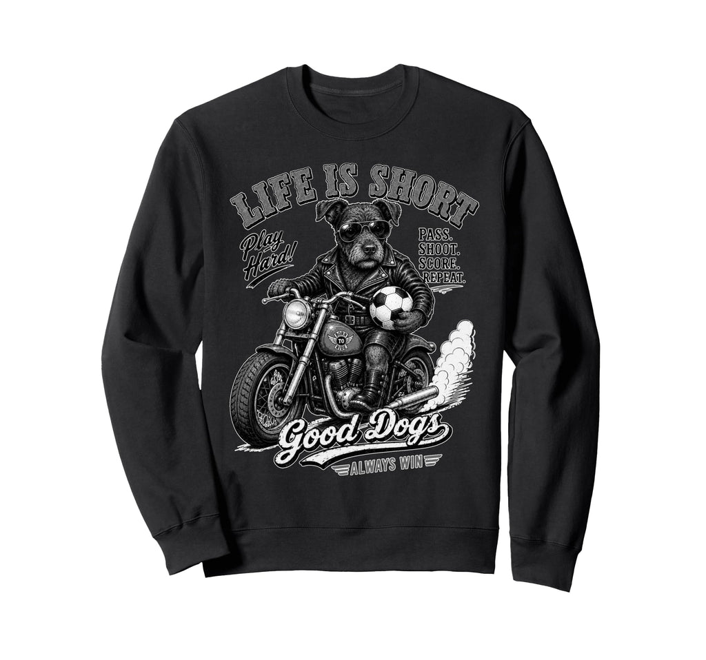 Patterdale Terrier Ride Sweatshirt - Fun Novelty Design Men Women - T-Shirt, Sweatshirt, Hoodie