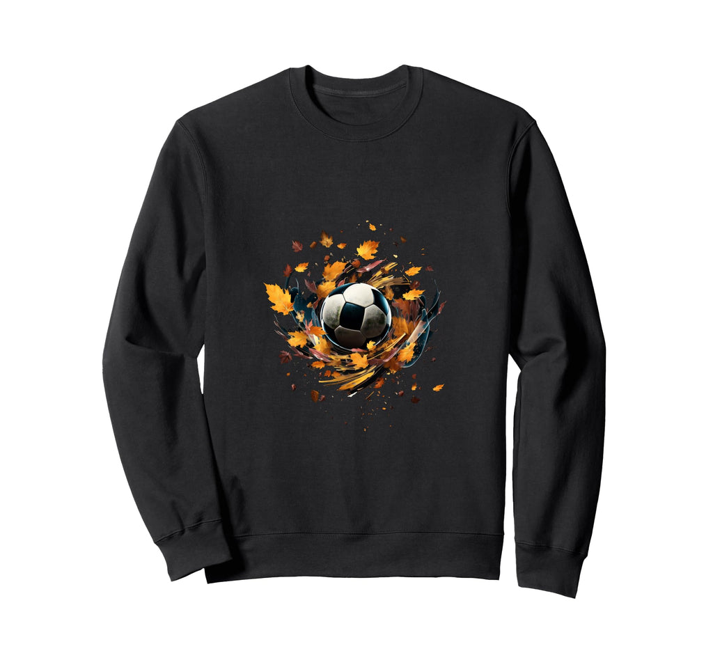 Soccer Autumn Leaves Soccer Sweatshirt - Streetwear Style for Adults - T-Shirt, Sweatshirt, Hoodie