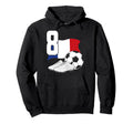 8 Soccer Birthday Gift Soccer Fan Sports Hoodie - Custom Art Print Unisex - T-Shirt, Sweatshirt, Hoodie