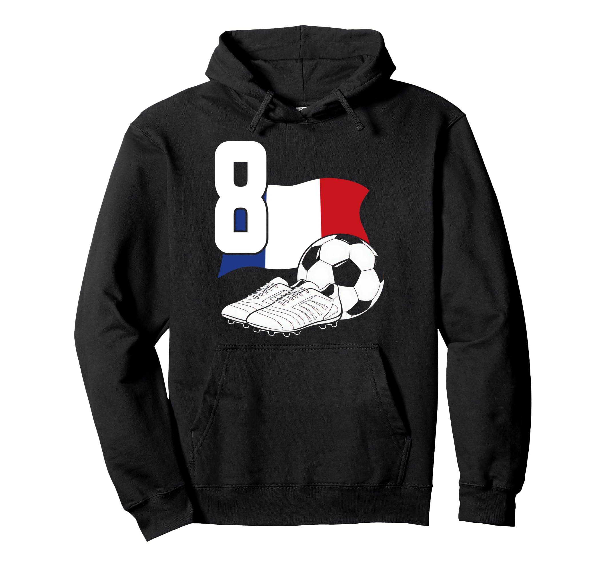 8 Soccer Birthday Gift Soccer Fan Hoodie - Fun Novelty Design Unisex - T-Shirt, Sweatshirt, Hoodie