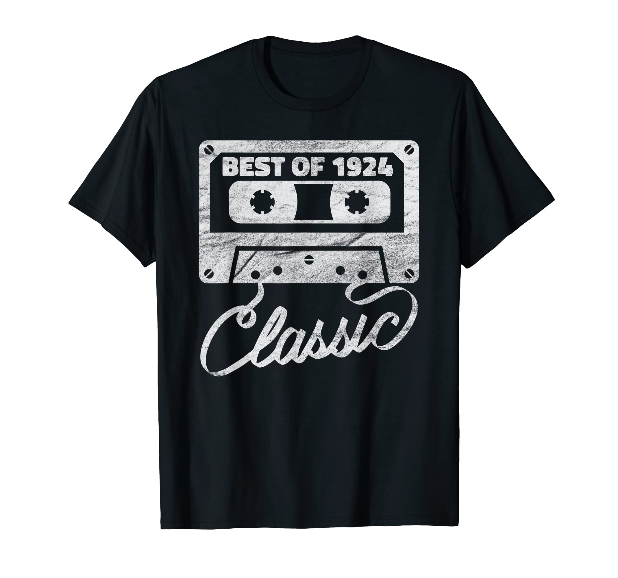 1924 Cassette Tape 99Th Birthday T-Shirt - Trendy Graphic Men Women - T-Shirt, Sweatshirt, Hoodie