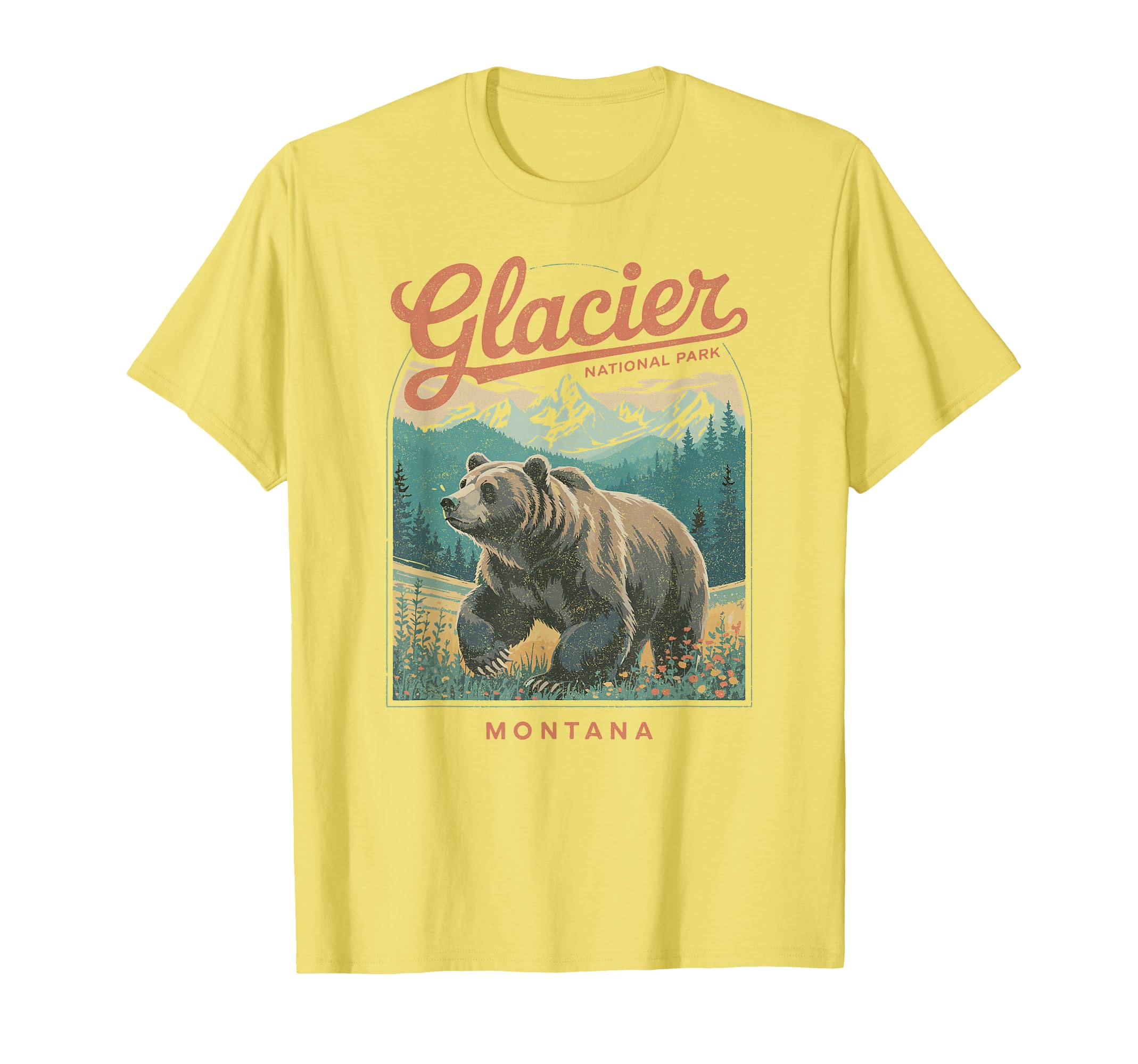 Glacier National Park Montana Usa Outdoor Hoodie - Aesthetic Graphic Unisex - T-Shirt, Sweatshirt, Hoodie