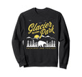 Glacier National Park Montana Bear Sweatshirt - Graphic Print Men Women - T-Shirt, Sweatshirt, Hoodie